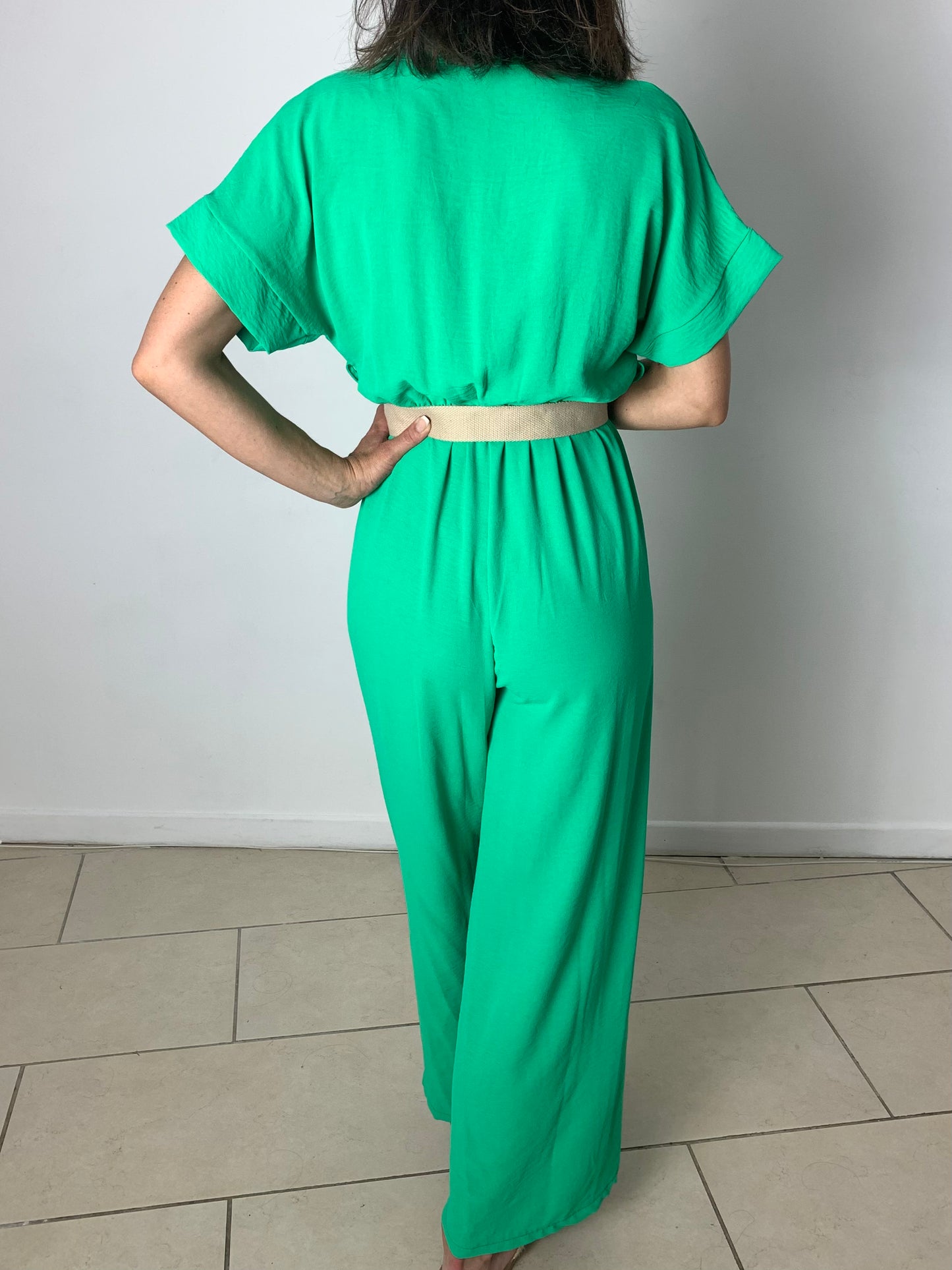 Combi pantalon avec ceinture
